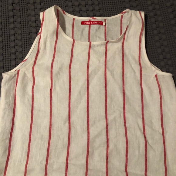 Pyne & Smith sleeveless top - BonBon stripe - Picture 1 of 4